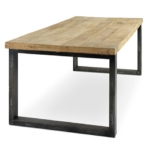 prostokątny, drewniany stół do jadalni Kenzo