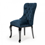 Niebieskie, krzesło tapicerowane